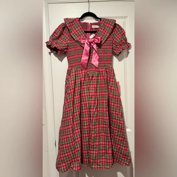 Ivy City Co Rosewood Tartan Alice Holiday Dress - Picture 5 of 5